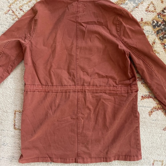 Lucky Brand rust colored cargo snap button down Jacket - Picture 6 of 6